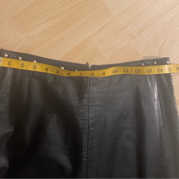 Leather studded maxi skirt - Picture 7 of 16